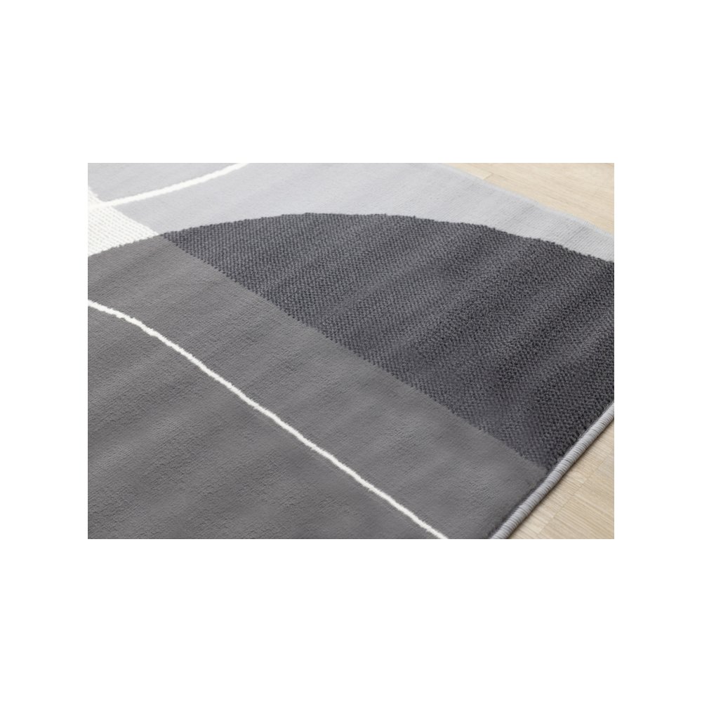 Small Area Carpet for Bedroom, Modern Gray Washable Rug Runner for Hallway. Picture 4