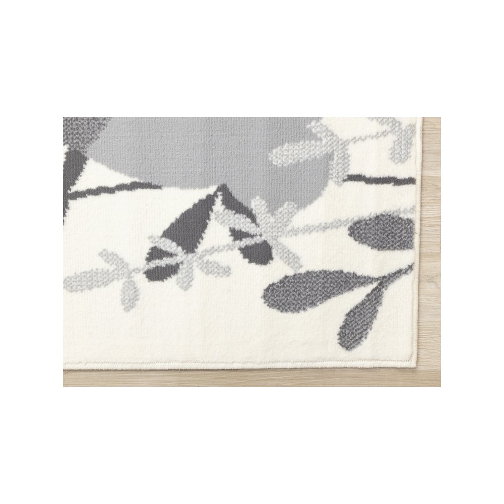 Functional Kids Grey White Bunny Rug, 3'11" x 5'7". Picture 6