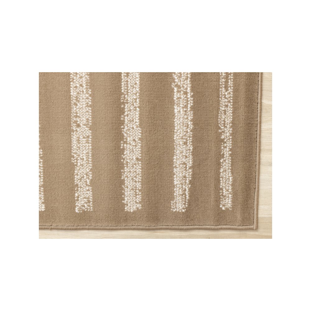 Functional Style Brown Cream Modern Area Rug, 4'7" x 6'7". Picture 6