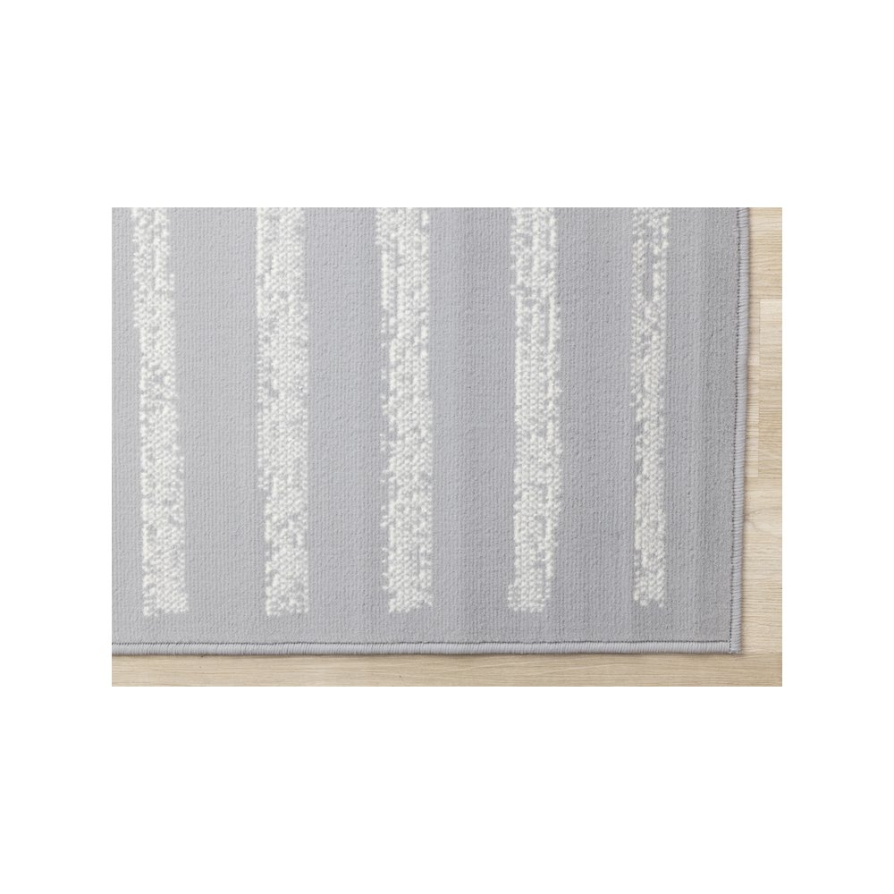 Modern Gray 5x7 Rug, Soft Geometric Carpet for Bedroom, Office, or Living Room. Picture 6