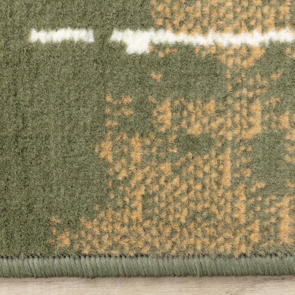 Green Soccer Field Rug, Fun Sports Carpet Accent for Kids Bedroom or Playroom. Picture 10