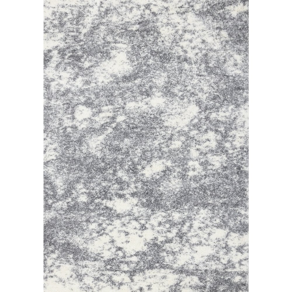 Ferris White Grey Clouds Area Rug, 5'3" x 7'7". Picture 1