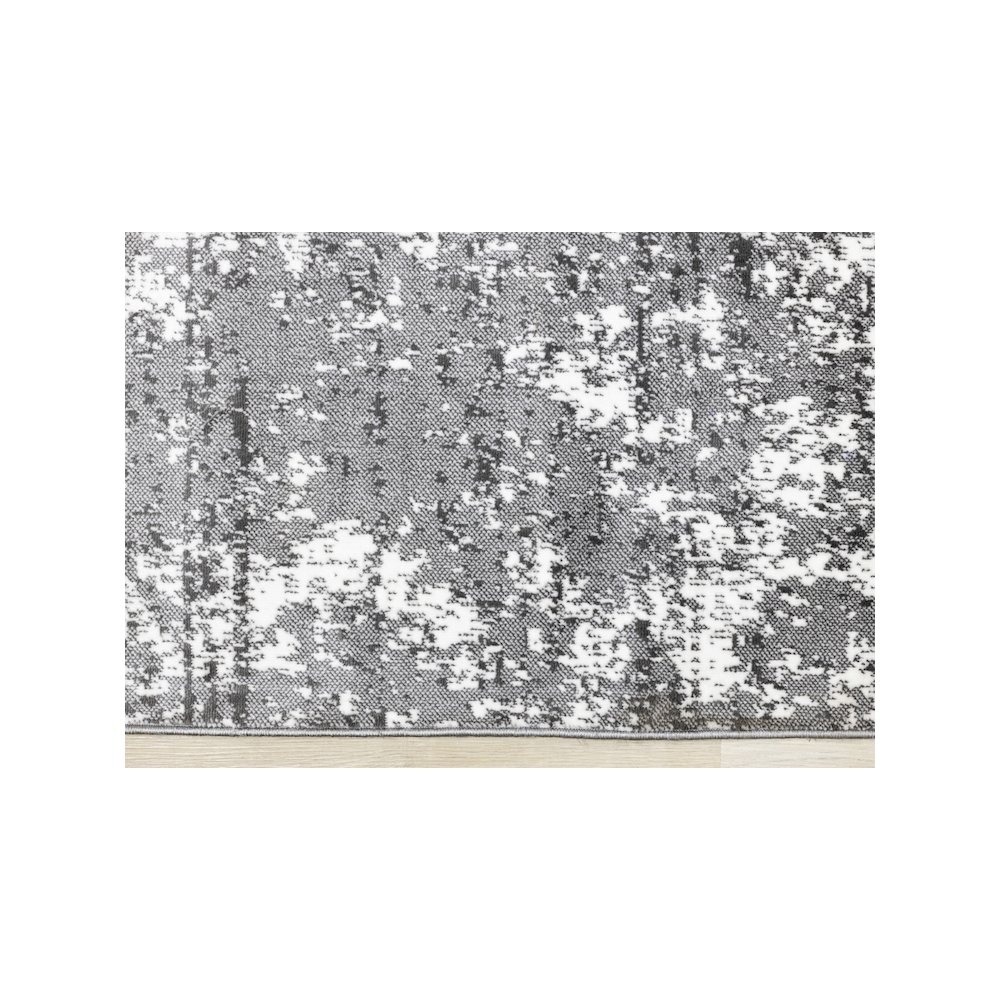 Classic Carpet Grey Polyester 5x7 Rug, Distressed Rug for Living Room. Picture 9