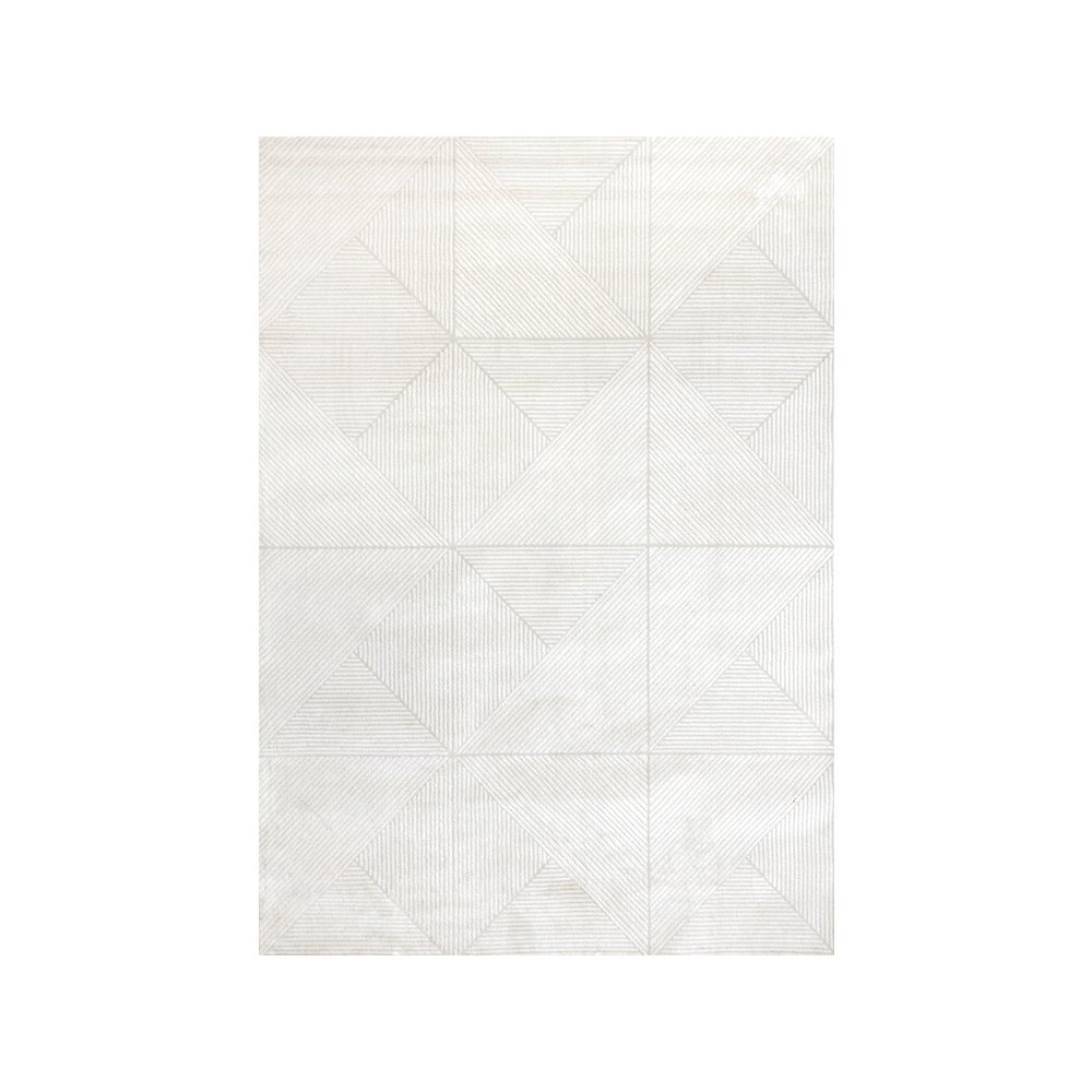 Holly Light Cream Diamond Block Pattern Soft Textured Area Rug, 5'3" x 7'7". Picture 1