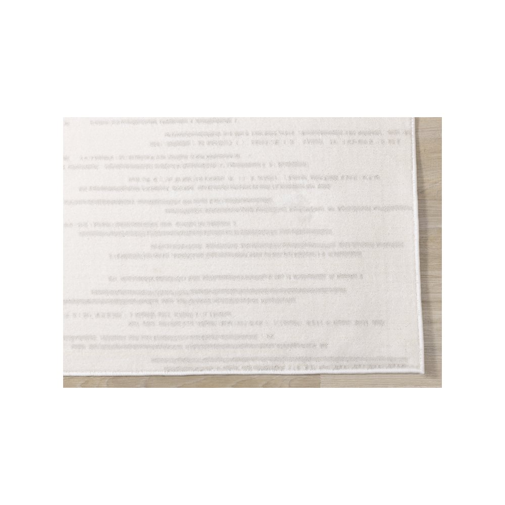 Holly Cream Patterned Lines Soft Indoor Area Rug, 5'3" x 7'7". Picture 6