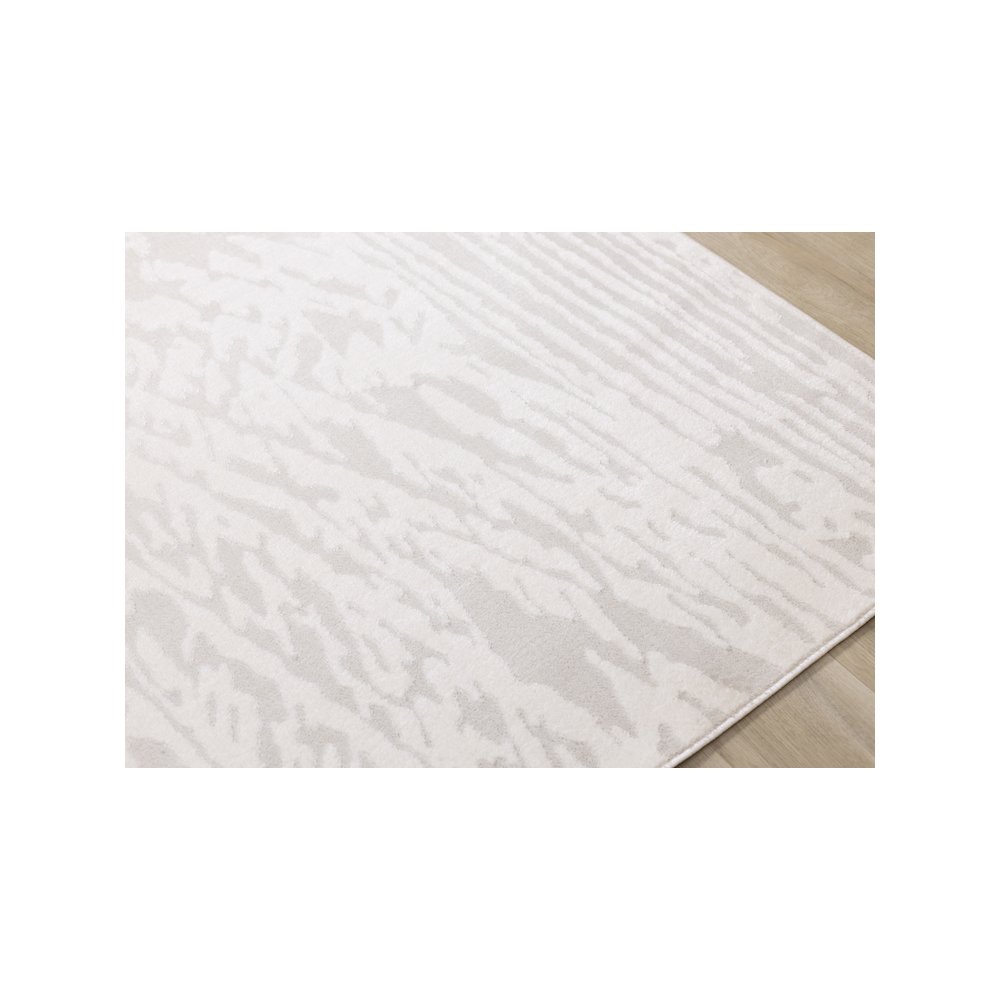 Holly Abstract Cream Soft Indoor Area Rug, 5'3" x 7'7". Picture 4