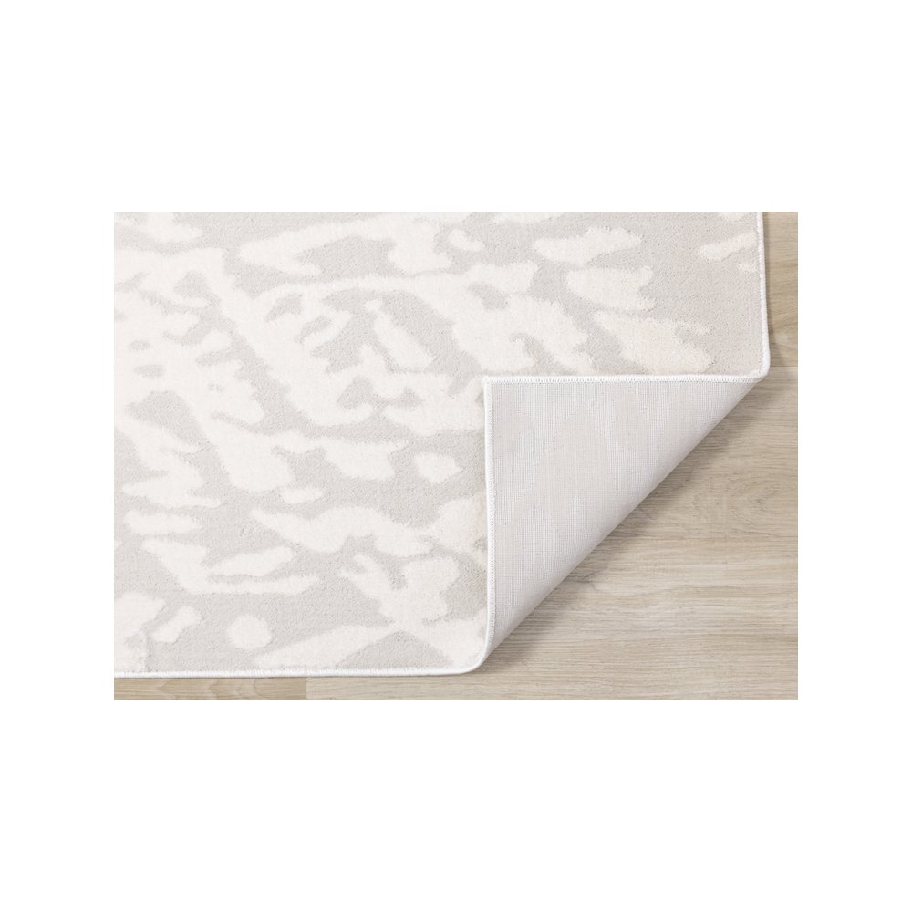 Holly Abstract Cream Soft Indoor Area Rug, 5'3" x 7'7". Picture 7