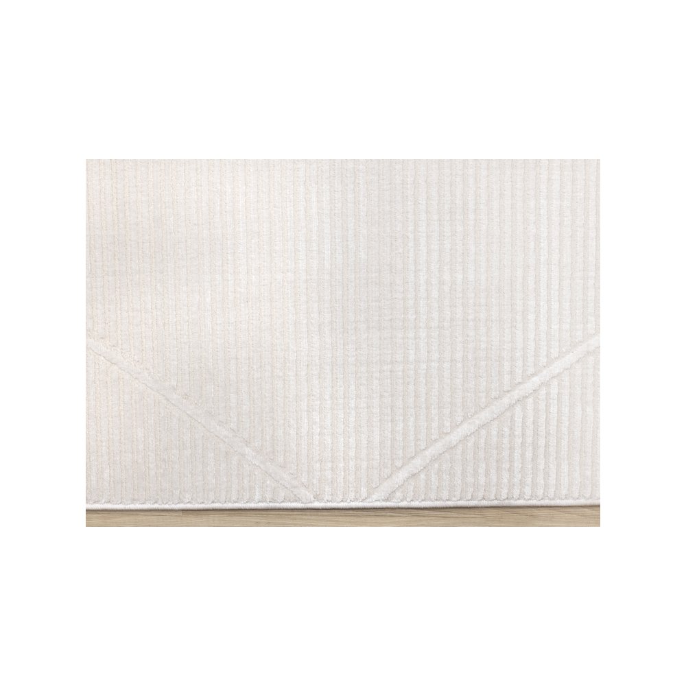 Logan Striped Trellis Soft Cream Area Rug, 5'3" X 7'7". Picture 9