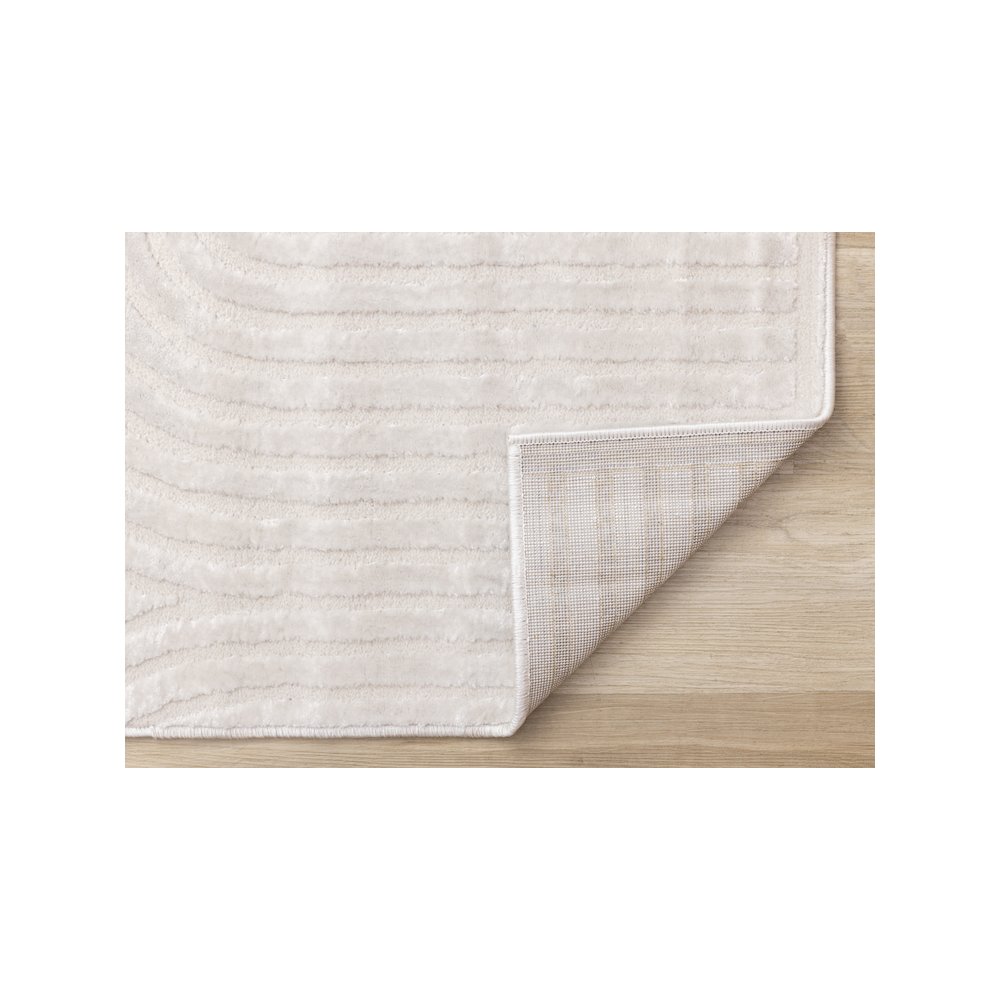 Logan Modern Geometric Cream Area Rug, 5'3" X 7'7". Picture 7