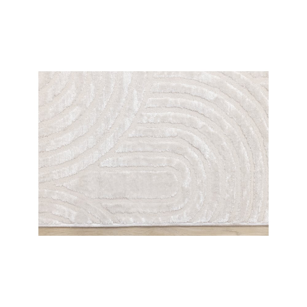 Logan Modern Geometric Cream Area Rug, 5'3" X 7'7". Picture 9