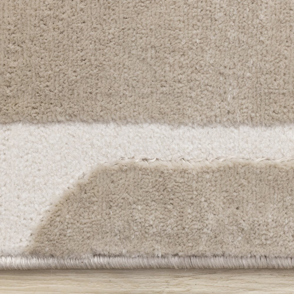 Logan Beige Cream Soft Abstract Modern Area Rug. Picture 10