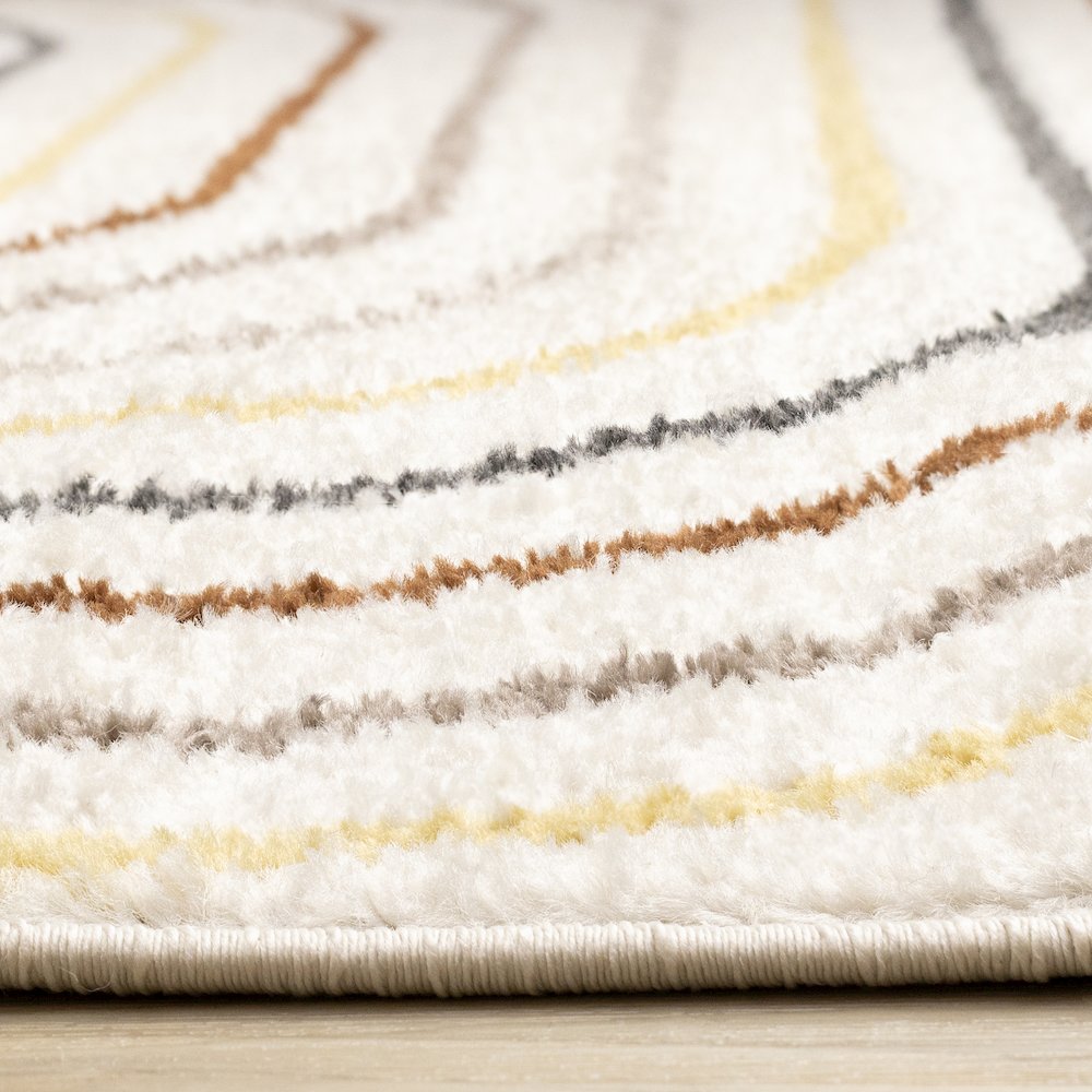 Maui Double Rainbow Multi-Colored Indoor Rug, 5'3" X 7'7". Picture 5