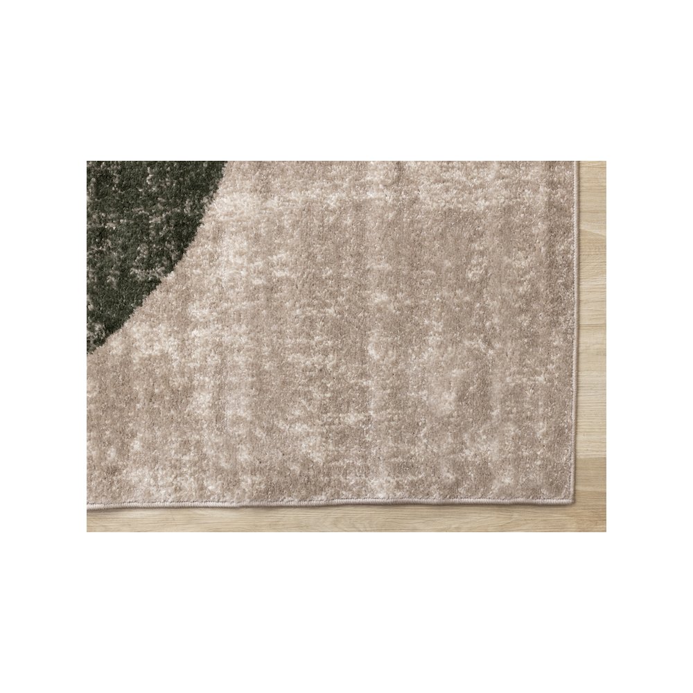 Maui Abstract Geometric Green Yellow Rug, 5'3" X 7'7". Picture 6