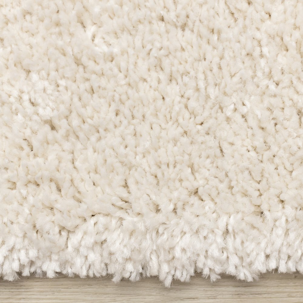 Madison Cream Brown Grey Soft Stones Shag Rug, 5'3" X 7'7". Picture 10