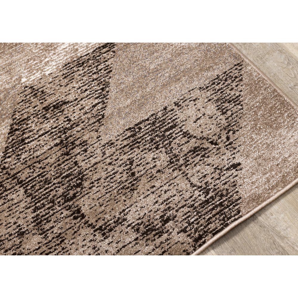 Distressed Carpet for Bedroom, Modern 5x7 Geometric Rug for Living Room. Picture 4