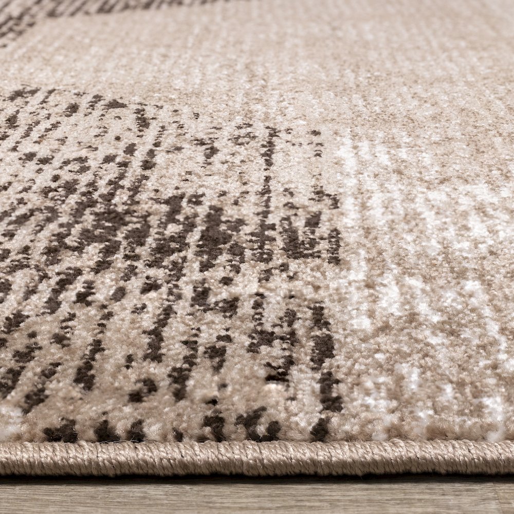 Distressed Carpet for Bedroom, Modern 5x7 Geometric Rug for Living Room. Picture 5