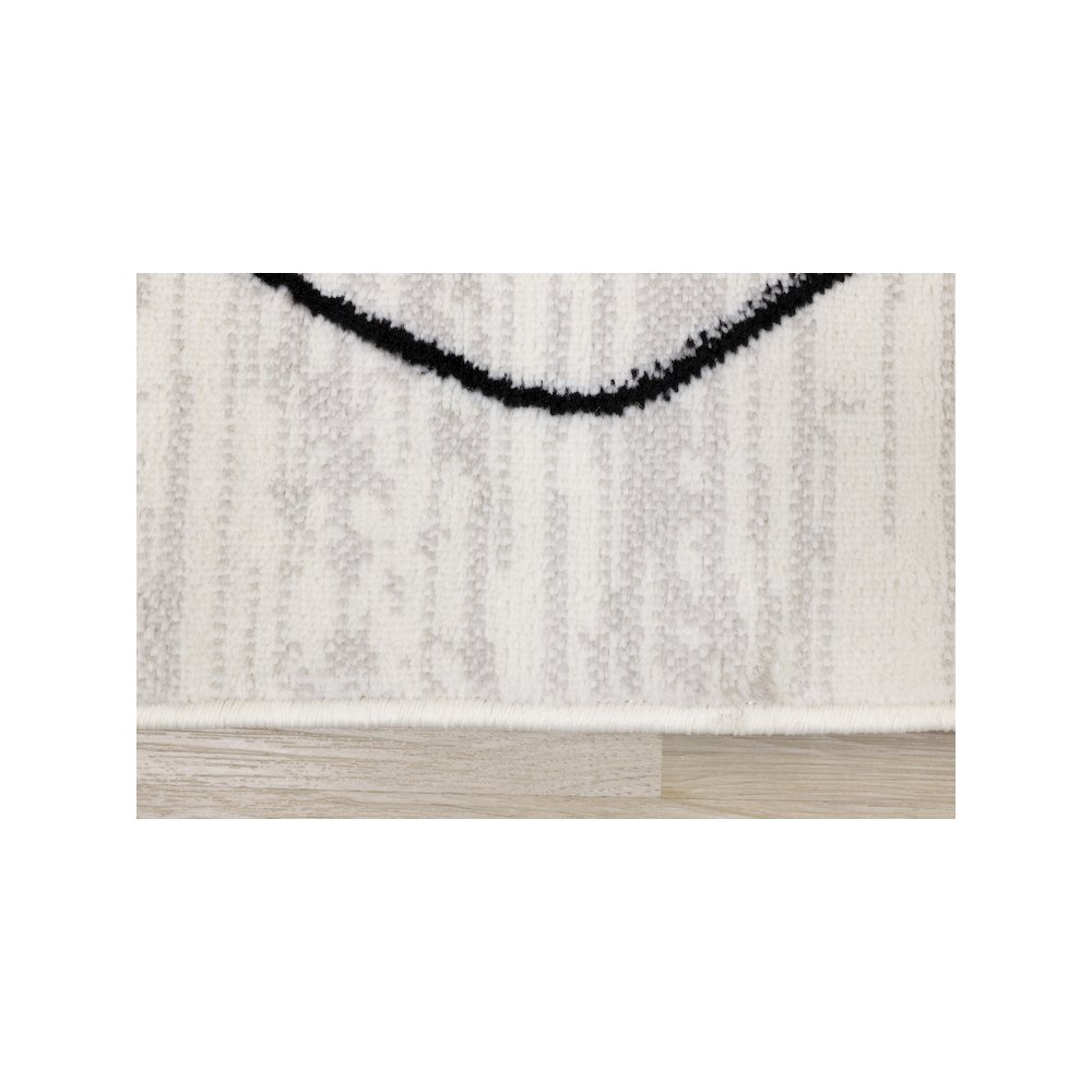 Meridian Neutral Trellis Indoor Area Rug, 5'3" x 7'7". Picture 10