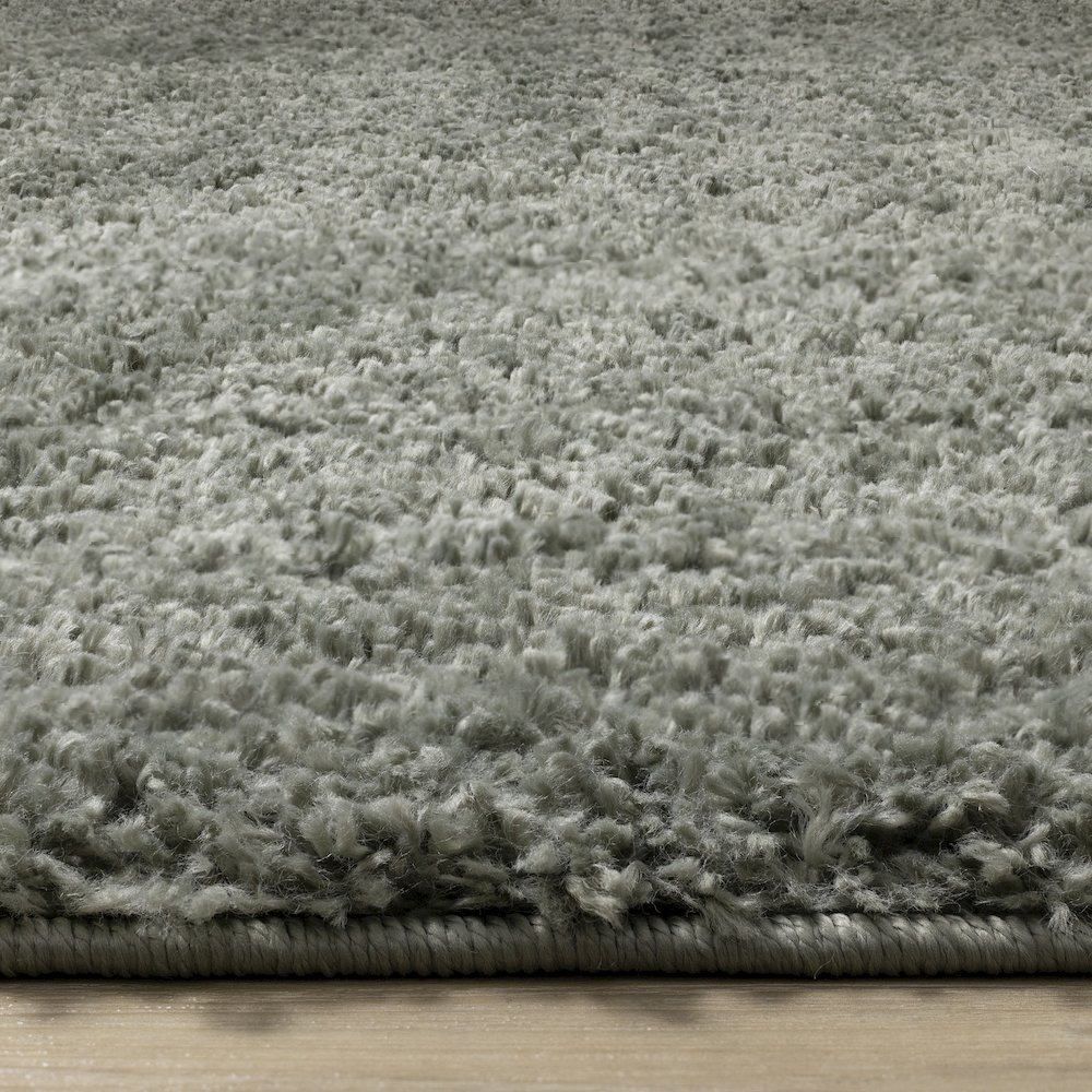 Palmer Soft Sage Green Shag Rug, 3'11" x 5'11". Picture 5