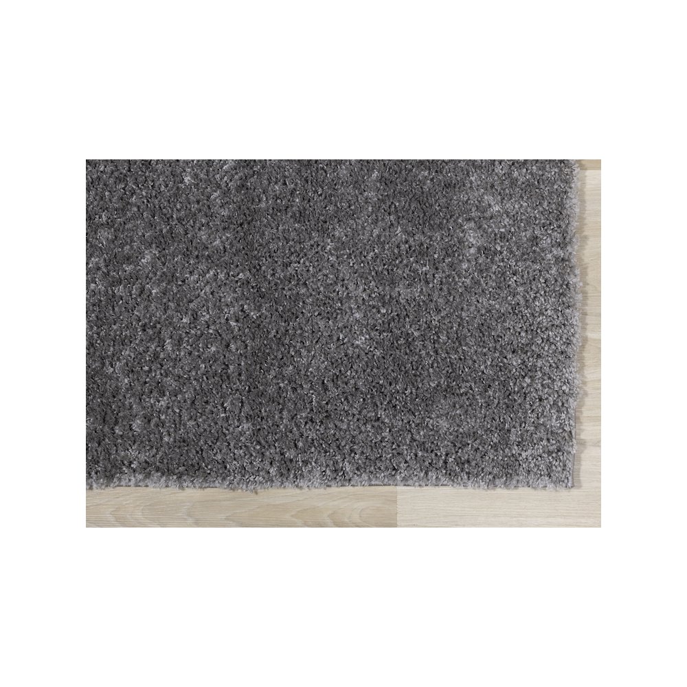 Palmer Soft Dark Grey Neutral Shag Rug, 3'11" x 5'11". Picture 6