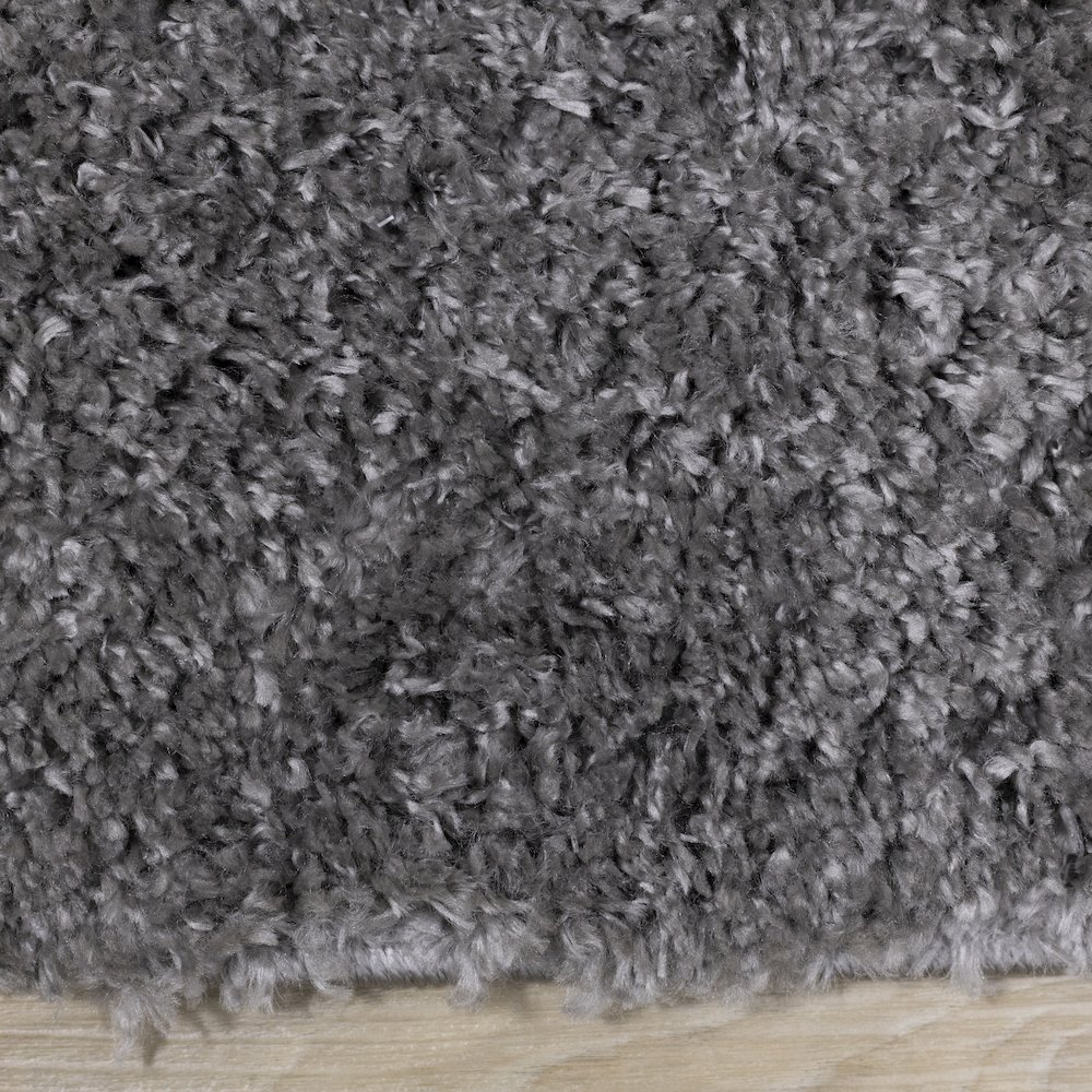 Palmer Soft Dark Grey Neutral Shag Rug, 3'11" x 5'11". Picture 10