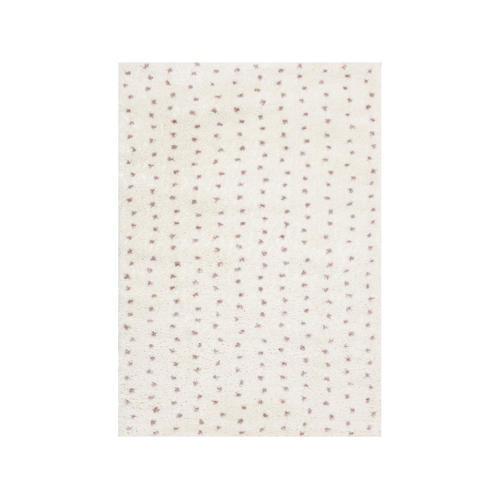 Palmer Soft Cream Pink Dots Rug. Picture 1