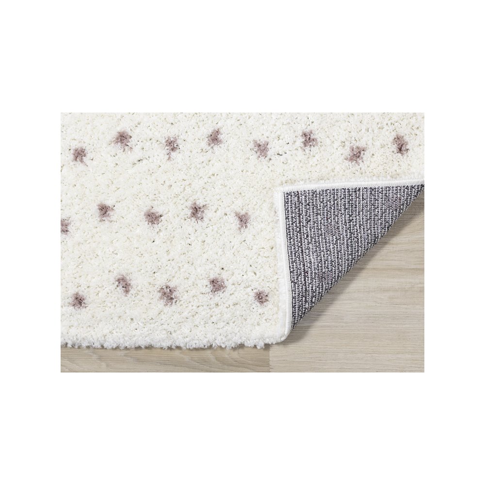 Palmer Soft Cream Pink Dots Rug. Picture 7