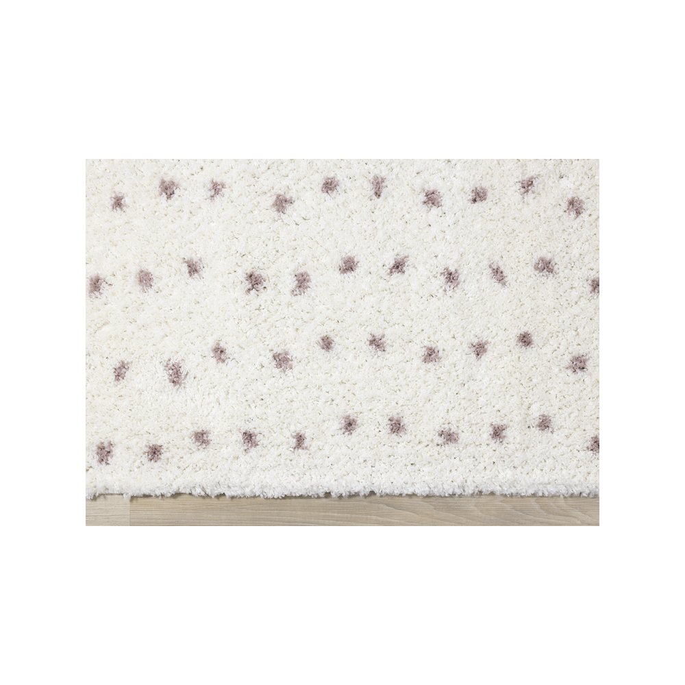 Palmer Soft Cream Pink Dots Rug. Picture 9