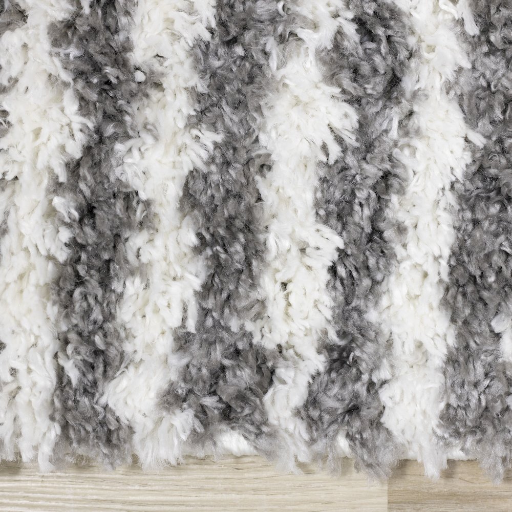 Palmer Cream Grey Soft Diamonds Area Rug, 5'3" x 7'7". Picture 10
