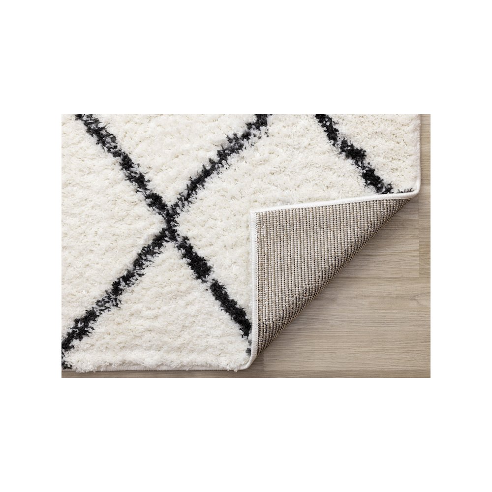 Soft 5x7 Washable Rug, Modern Lattice Carpet for Bedroom or Living Room. Picture 7