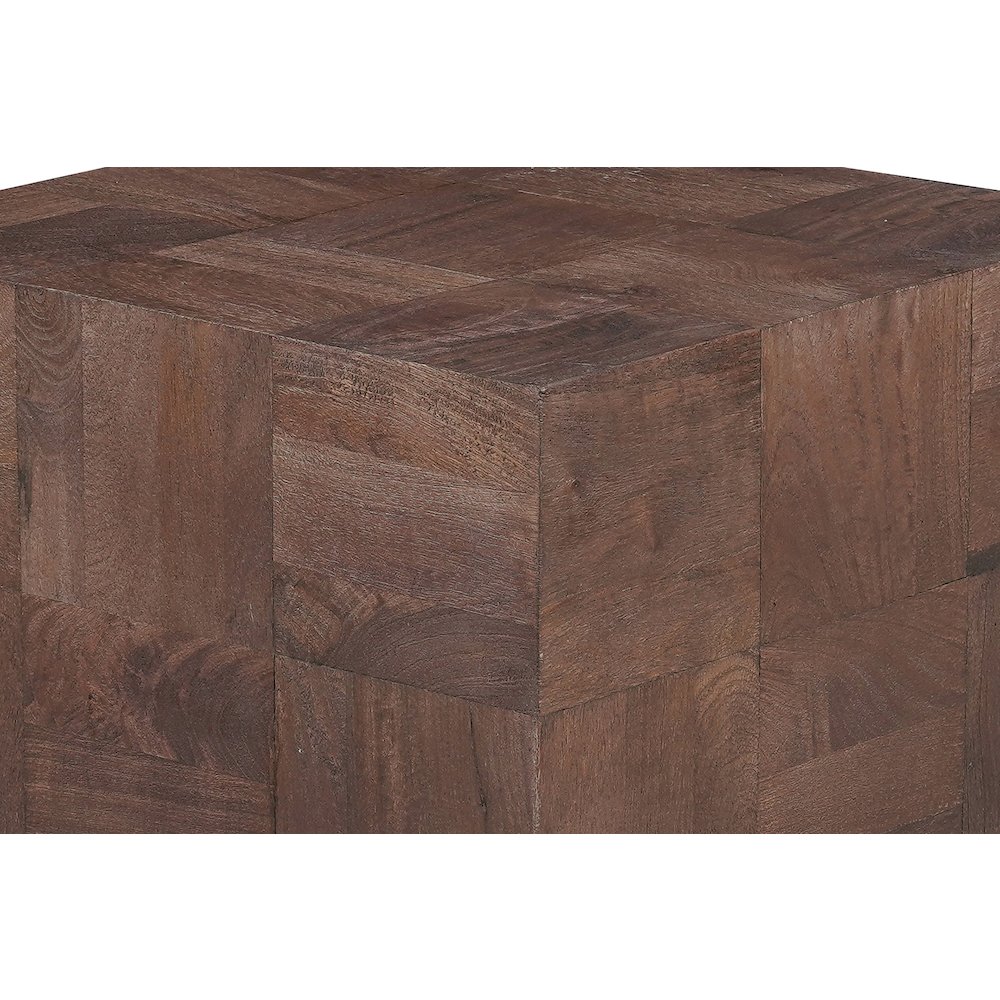 Reed Solid Wood End Table. Picture 3