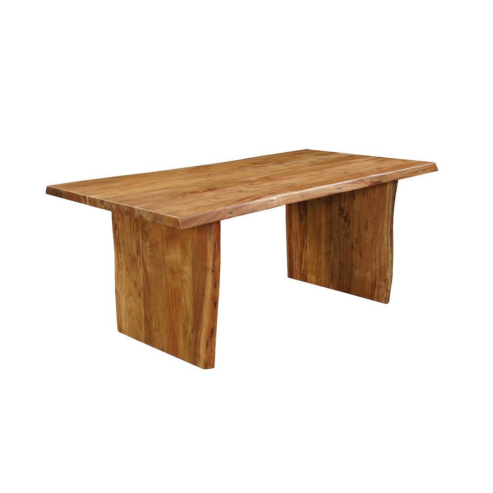 Savoy 72" Live Edge Solid Wood Dining Table. Picture 1