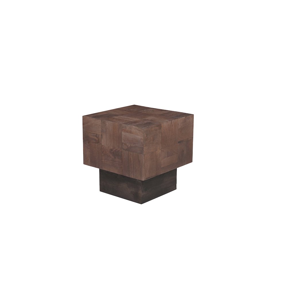 Reed Solid Wood End Table. Picture 1