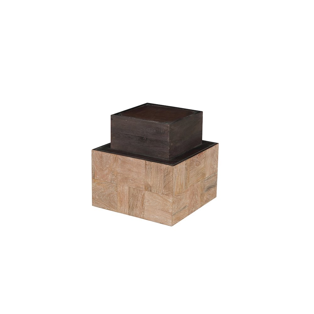 Reed Solid Wood End Table. Picture 5