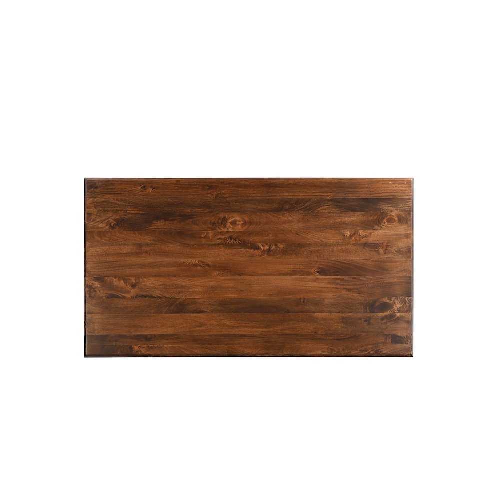 Adrien 75" Solid Wood Double Pedestal Dining Table. Picture 4