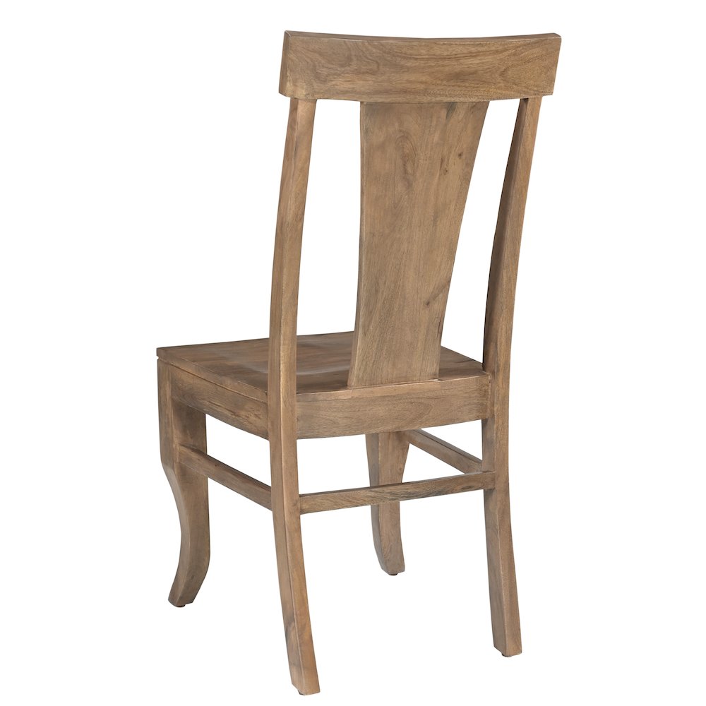 Adrien 9-Piece Solid Wood Dining Set with Table and 8 Chairs, Brown Finish. Picture 12