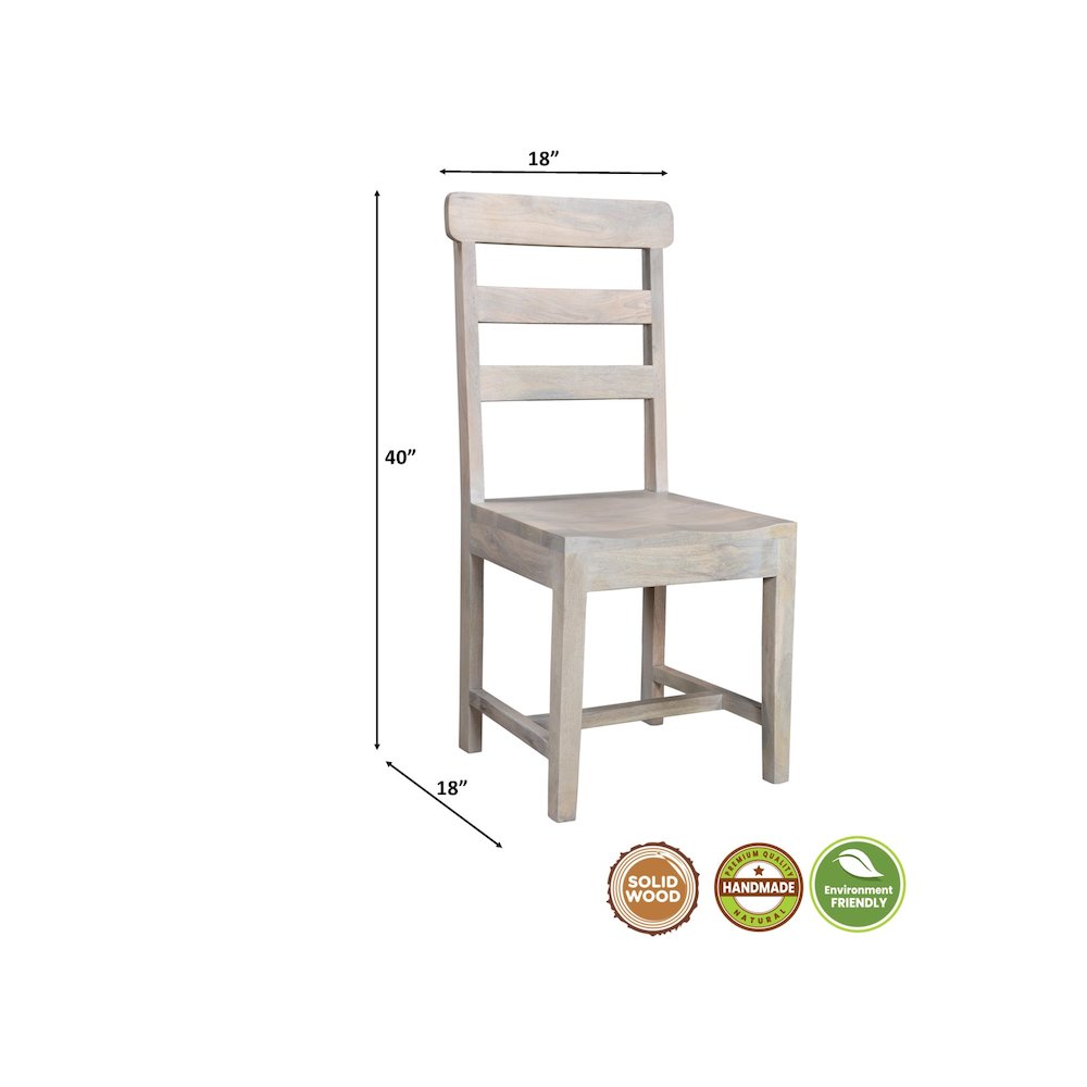 Kenin Solid Wood Dining Chairs (Set of 2). Picture 8