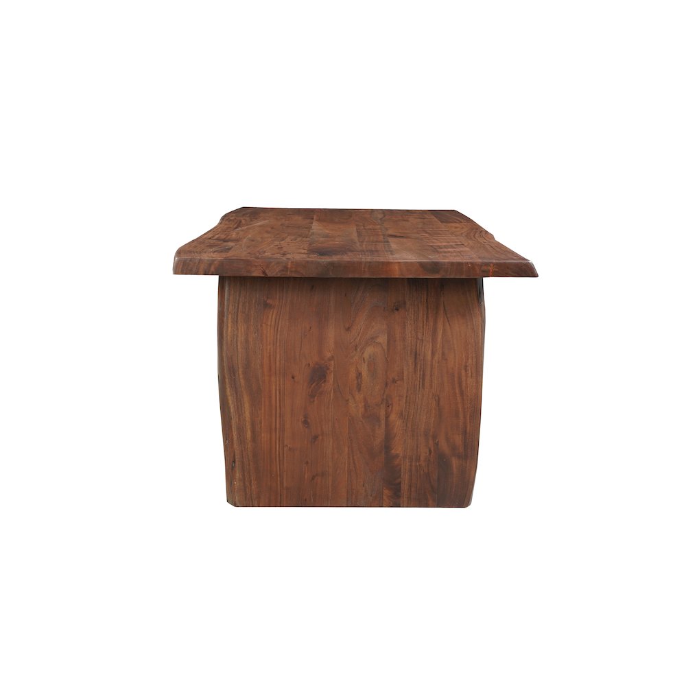 Savoy 72" Live Edge Solid Wood Dining Table. Picture 4