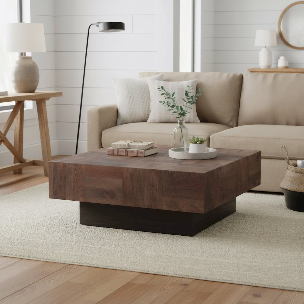 Reed Solid Wood Coffee Table. Picture 10