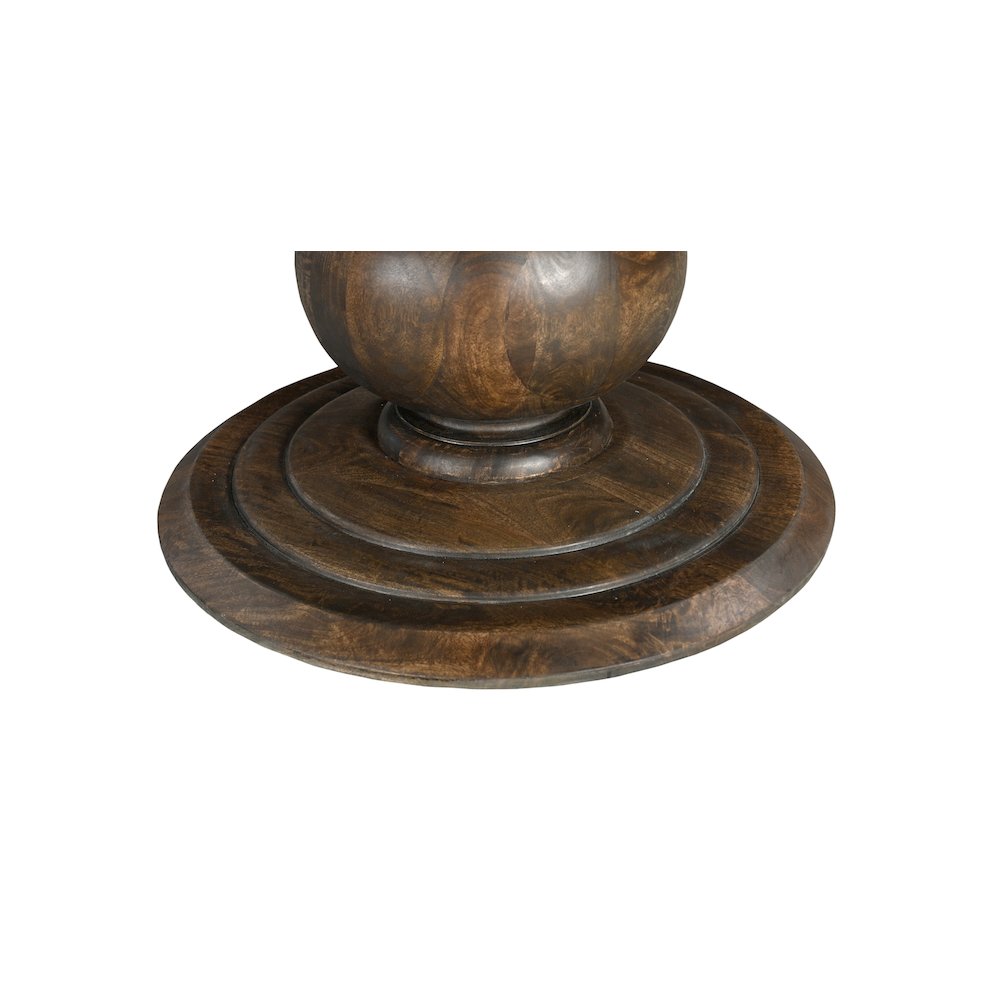 Adrien 60" Round Solid Wood Pedestal Dining Table. Picture 4