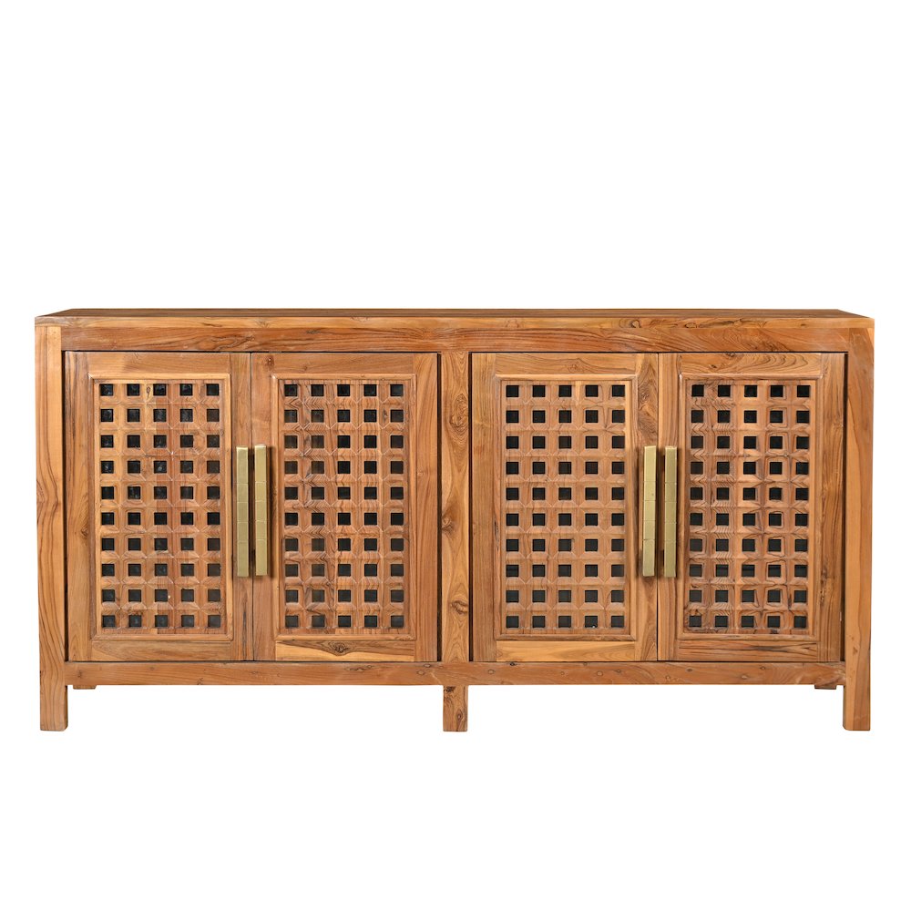 Grayson 4-door Carved Solid Wood Sideboard. Picture 3