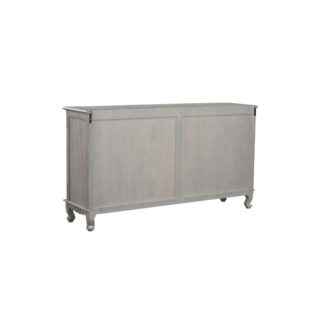 Grayson 3-drawer 3-door Carved Solid Wood Sideboard. Picture 6