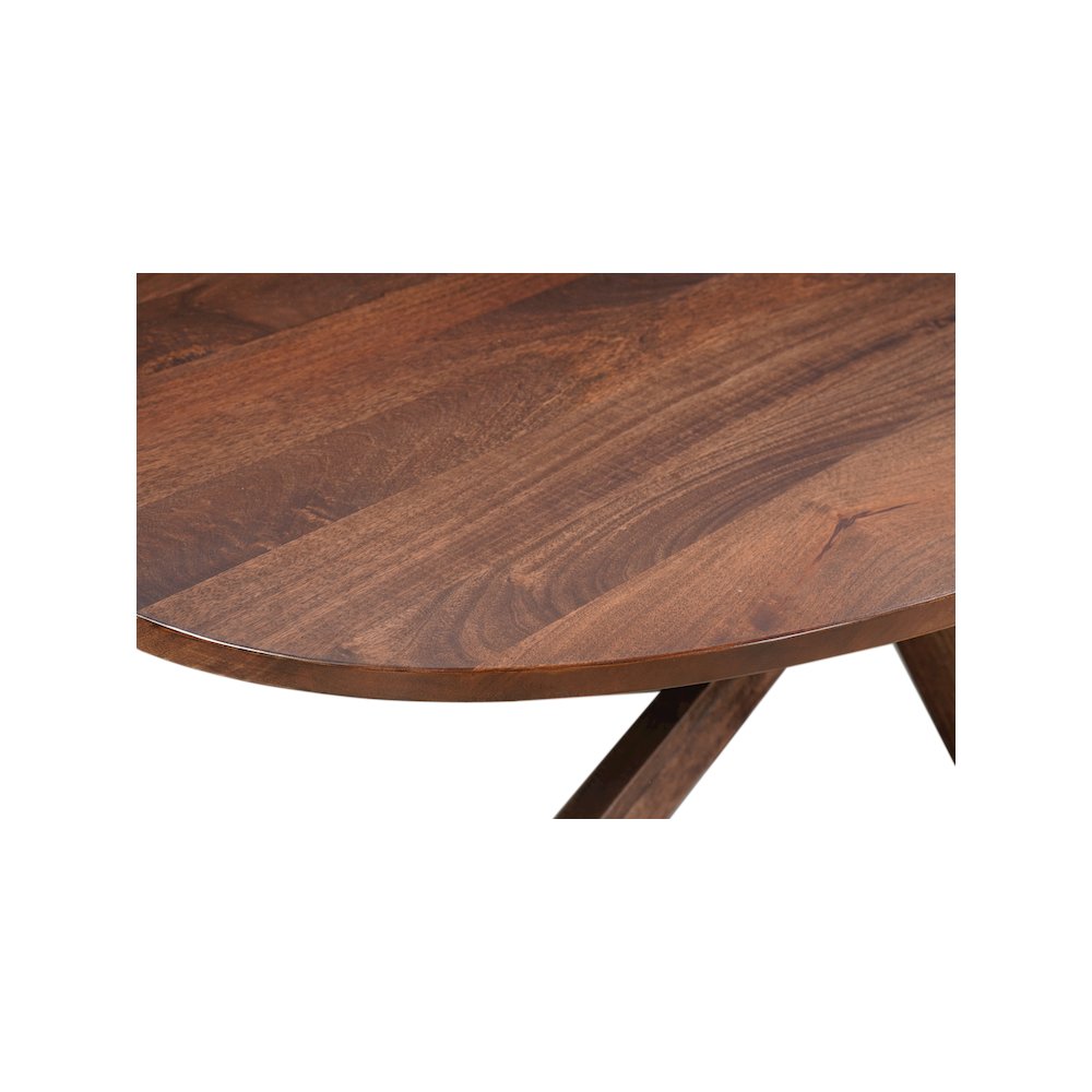 Renith 92" Solid Wood Oval Dining Table. Picture 3