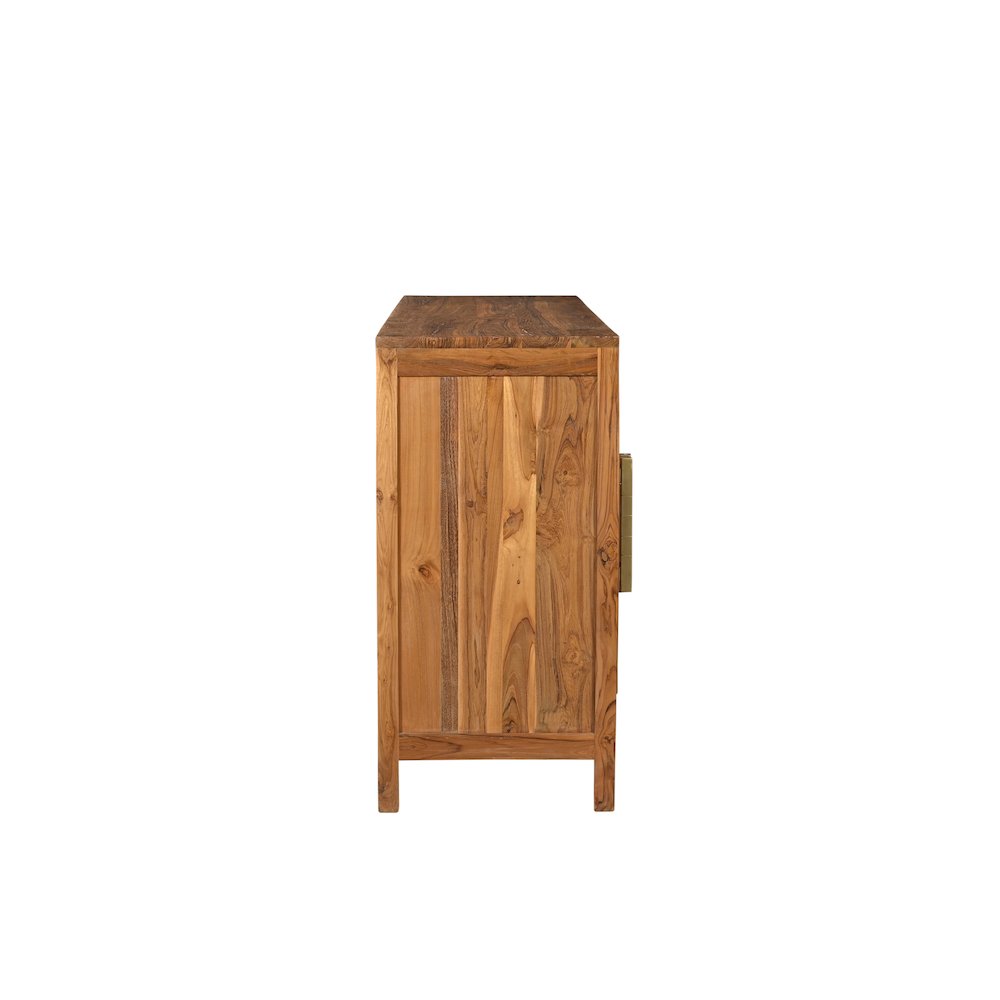 Grayson 4-door Carved Solid Wood Sideboard. Picture 6