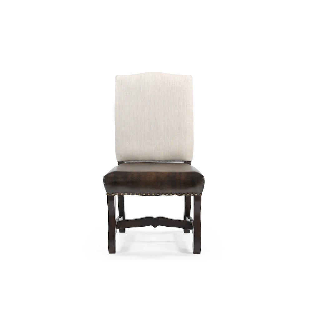 Torrence Upholstered Solid Wood Dining Chairs (Set of 2). Picture 3