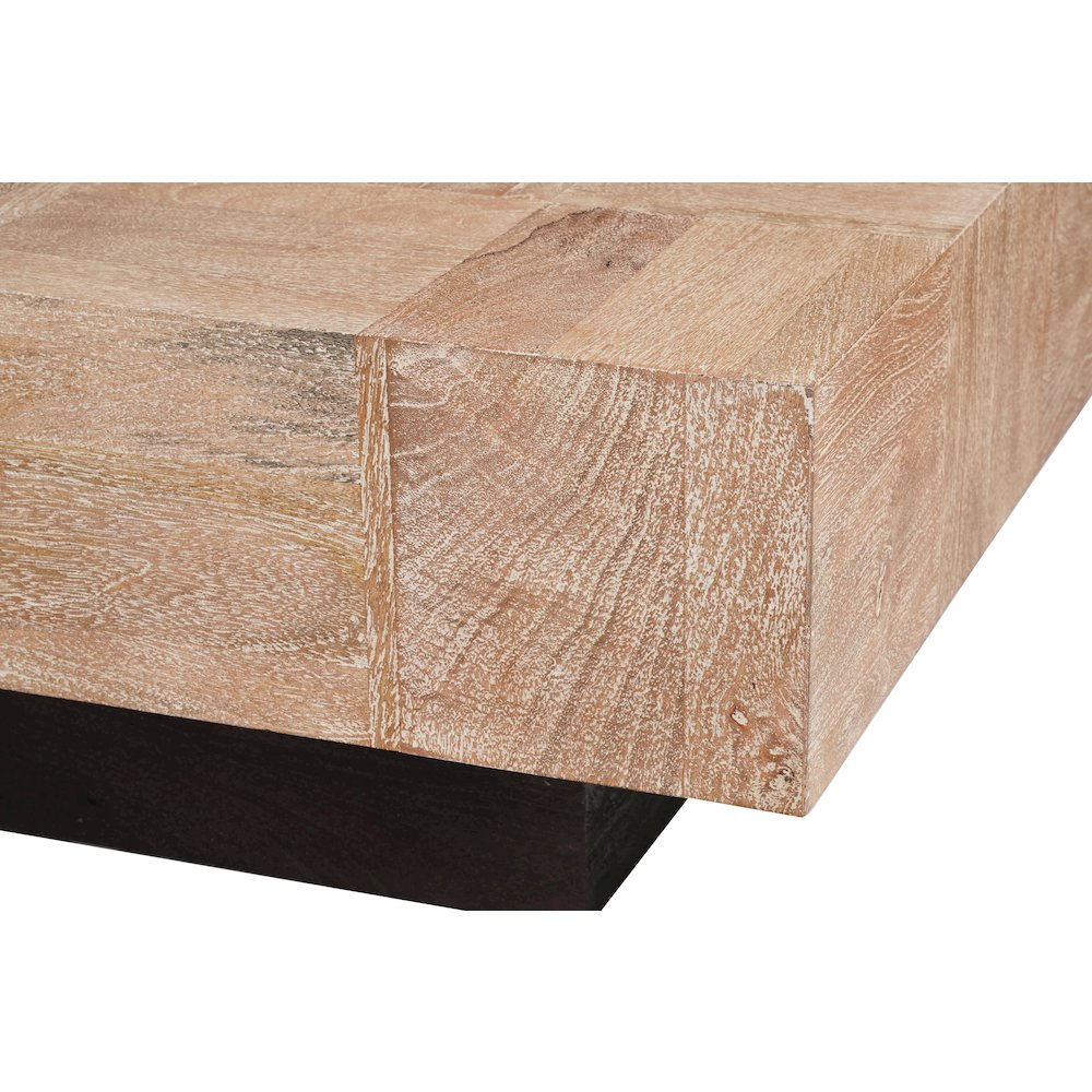 Reed 2-piece Solid Wood Living Room Table Set. Picture 4