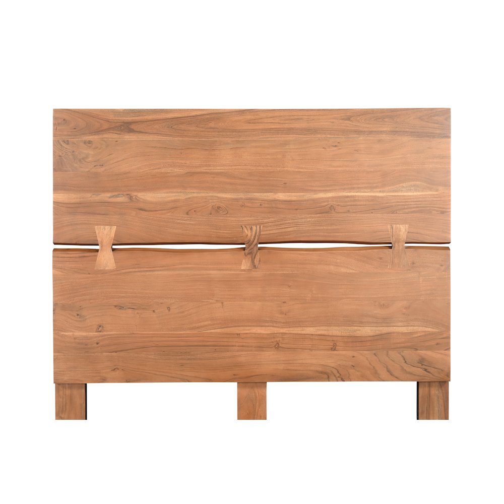 Ferris Live Edge Solid Wood Queen Panel Bed. Picture 4