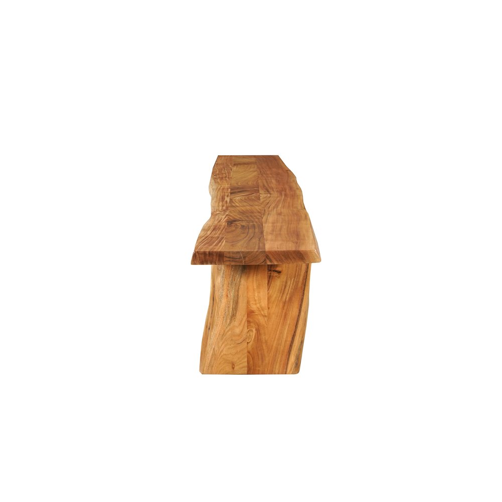 Savoy 105" Live Edge Solid Wood Dining Bench. Picture 4