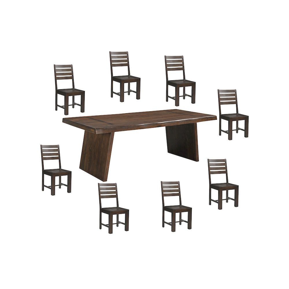 Elyria 9-piece Solid Wood Dining Set. Picture 1