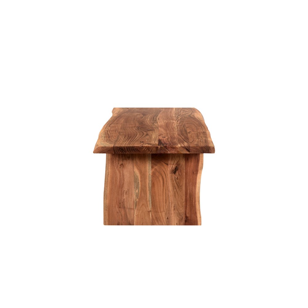 Oren 3-piece Live Edge Solid Wood Living Room Table Set. Picture 4