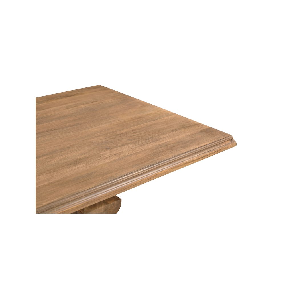 Adrien 96" Solid Wood Double Pedestal Dining Table. Picture 3